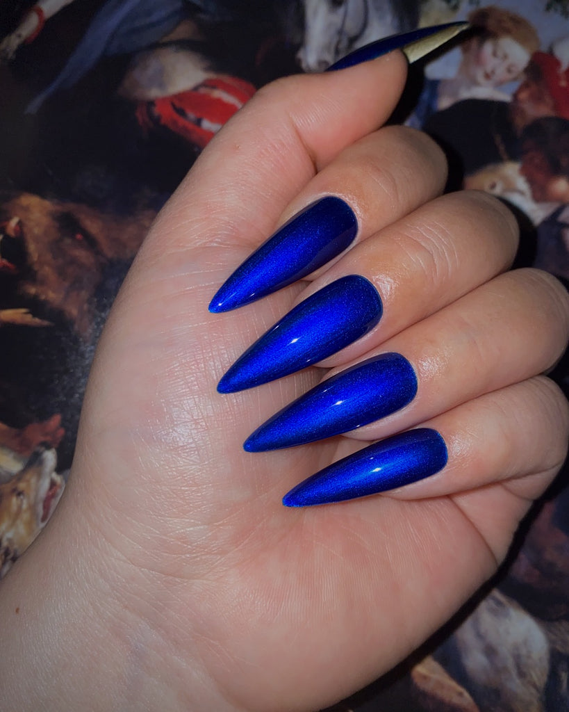 Sapphire-Pamper Nail Gallery-solid color