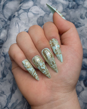 Spearmint Damask