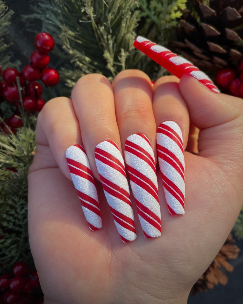 Peppermint Canes-Pamper Nail Gallery-season of magic 