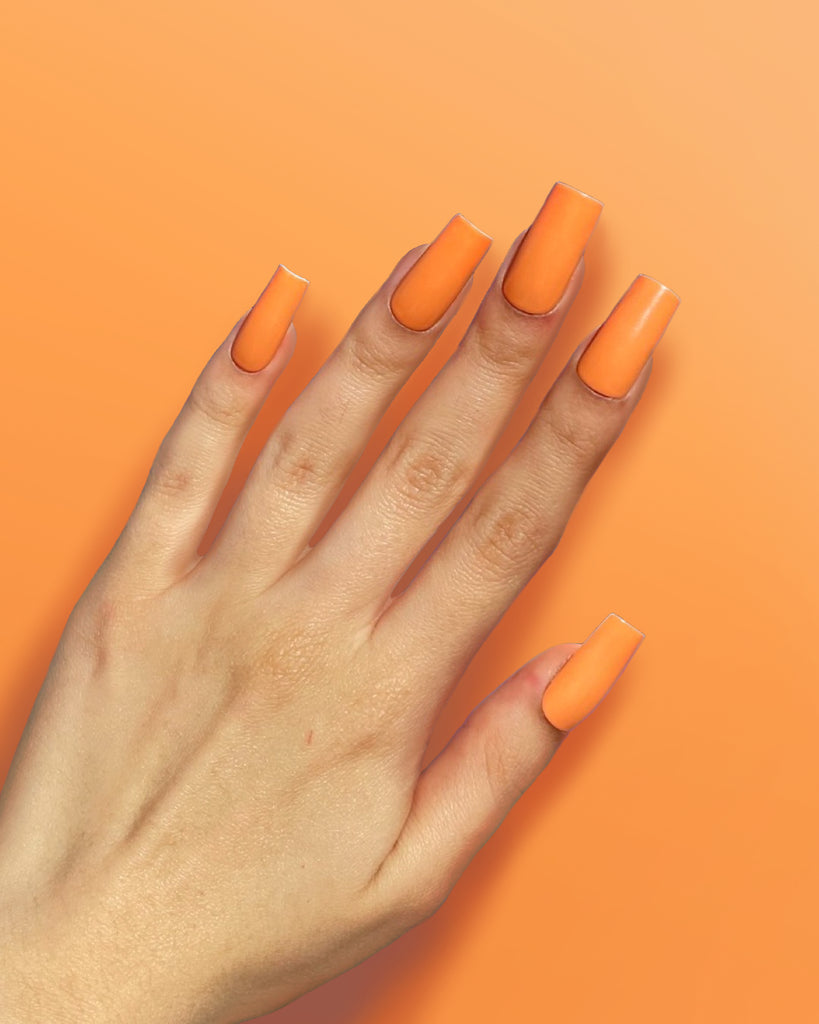 Pastel Orange-Pamper Nail Gallery-solid color