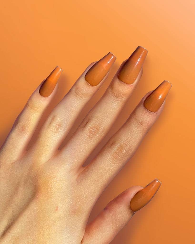 Burnt Sienna-Pamper Nail Gallery-solid color