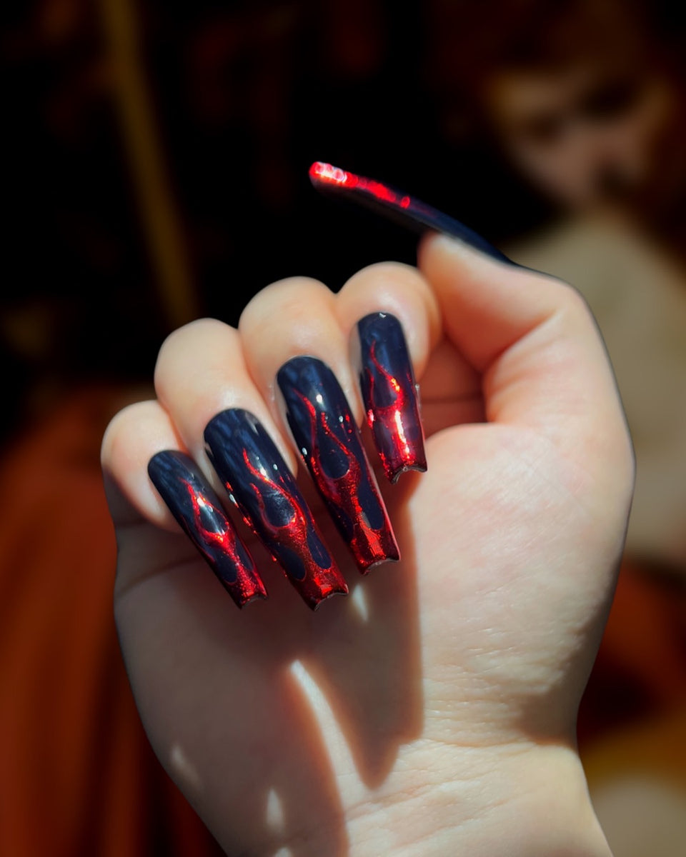 Devilish Flames – Pamper Nail Gallery