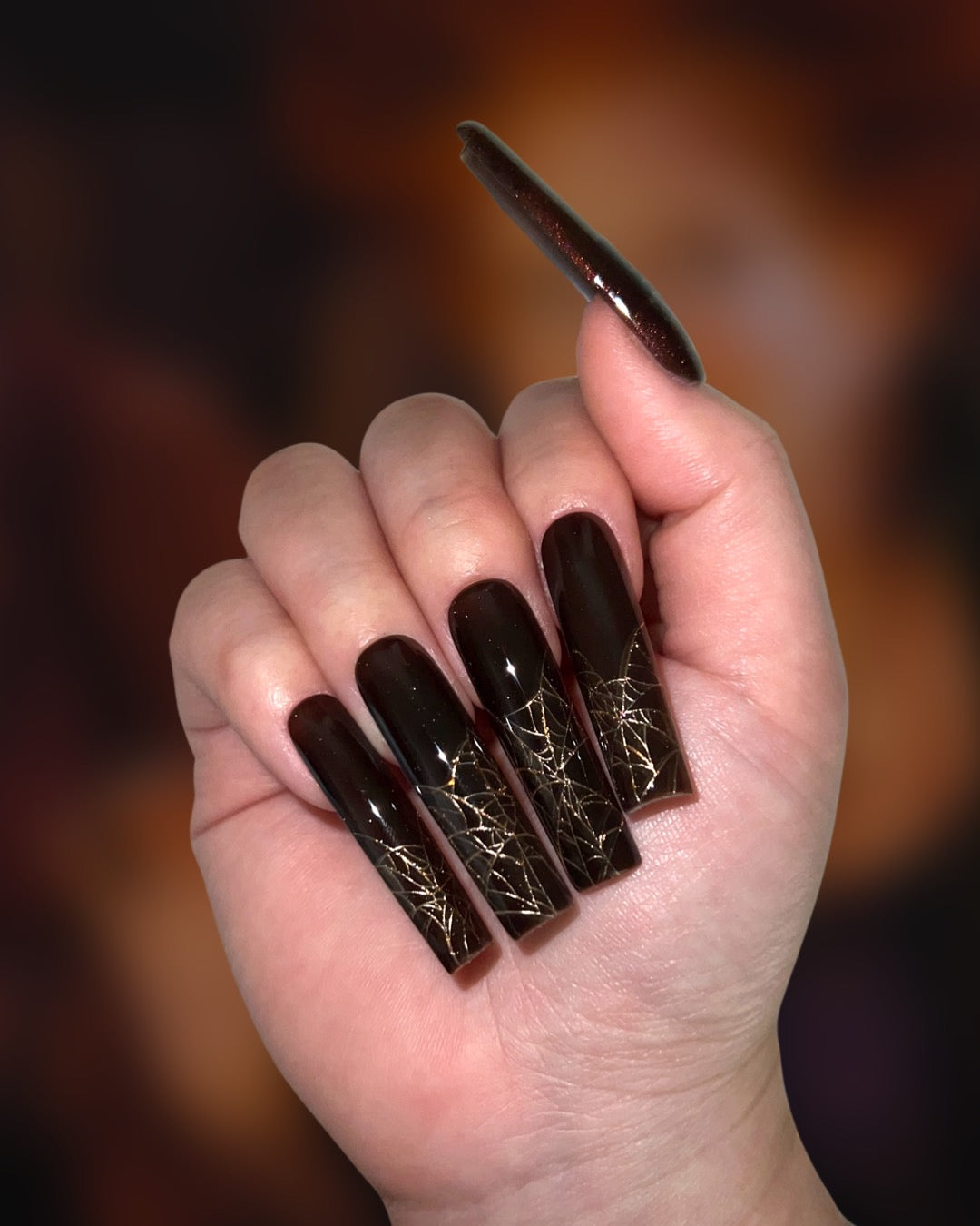 Witchy Black Candle Nail Magic