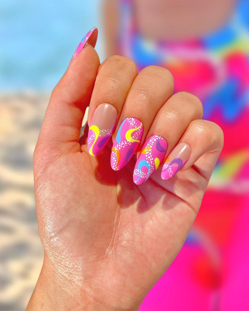 Barbie nails!❤💖 _ _ _ _ _ _ _ _ _ _ #nails #nailart #nailsofinstagram #u # manicure #nail #beauty #gelnails … | Barbie pink nails, Princess nail  designs, Pink nails