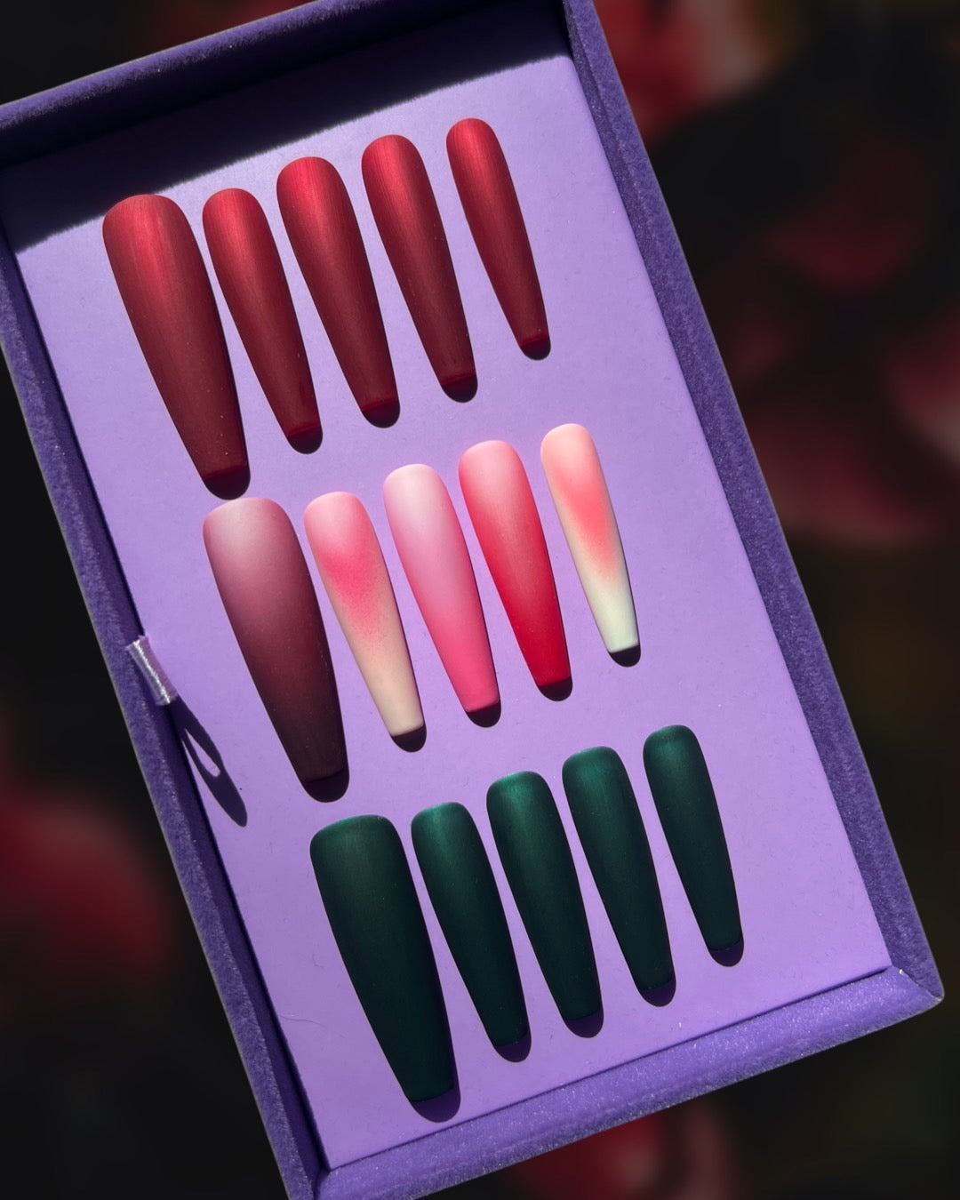 Romantic Rose Petal Nails That Glow