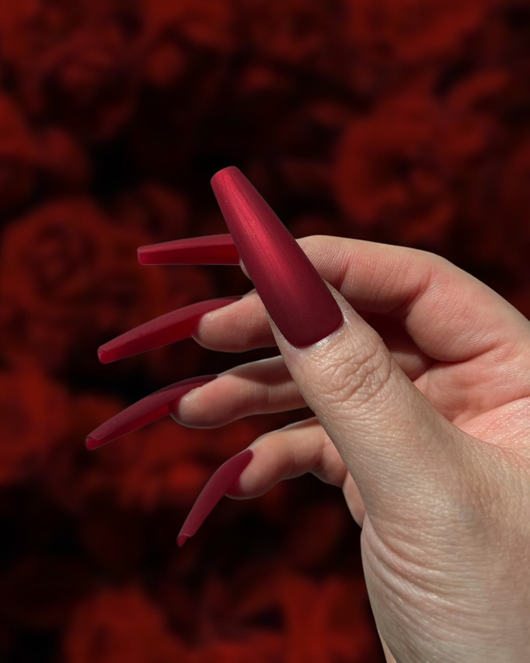 Romantic Rose Petal Nails That Glow