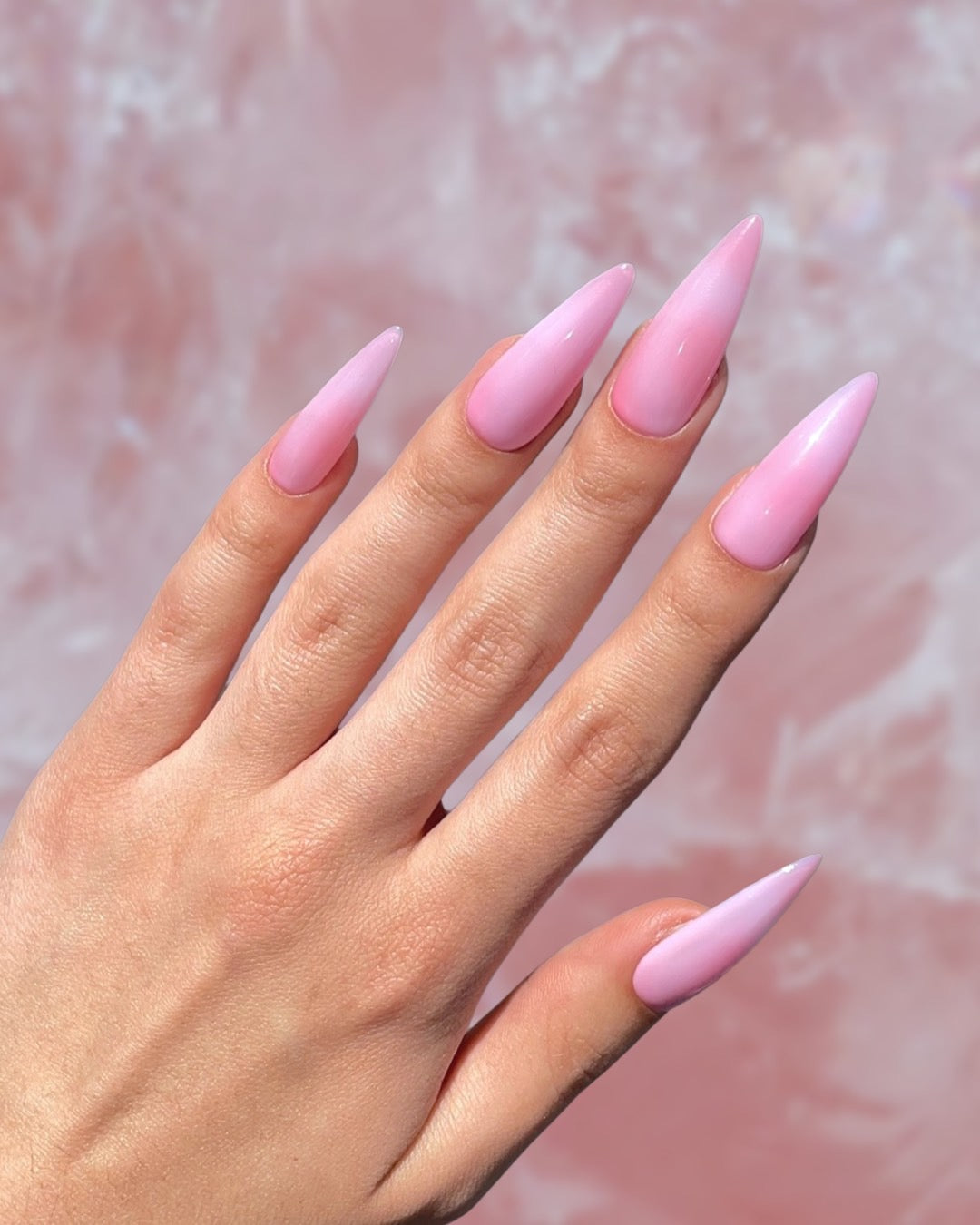Buy MISUD Stiletto Fake Nails 24 Pcs Light Pink Glossy Wearable Detachable  Reusable Press-on Artificial False Nail Tips - Sweety Ladies Online at Low  Prices in India - Amazon.in