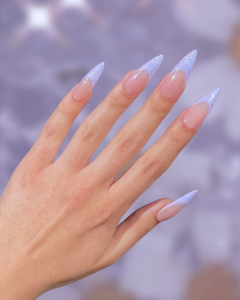Sparkling Lilac French-Pamper Nail Gallery-season of sun