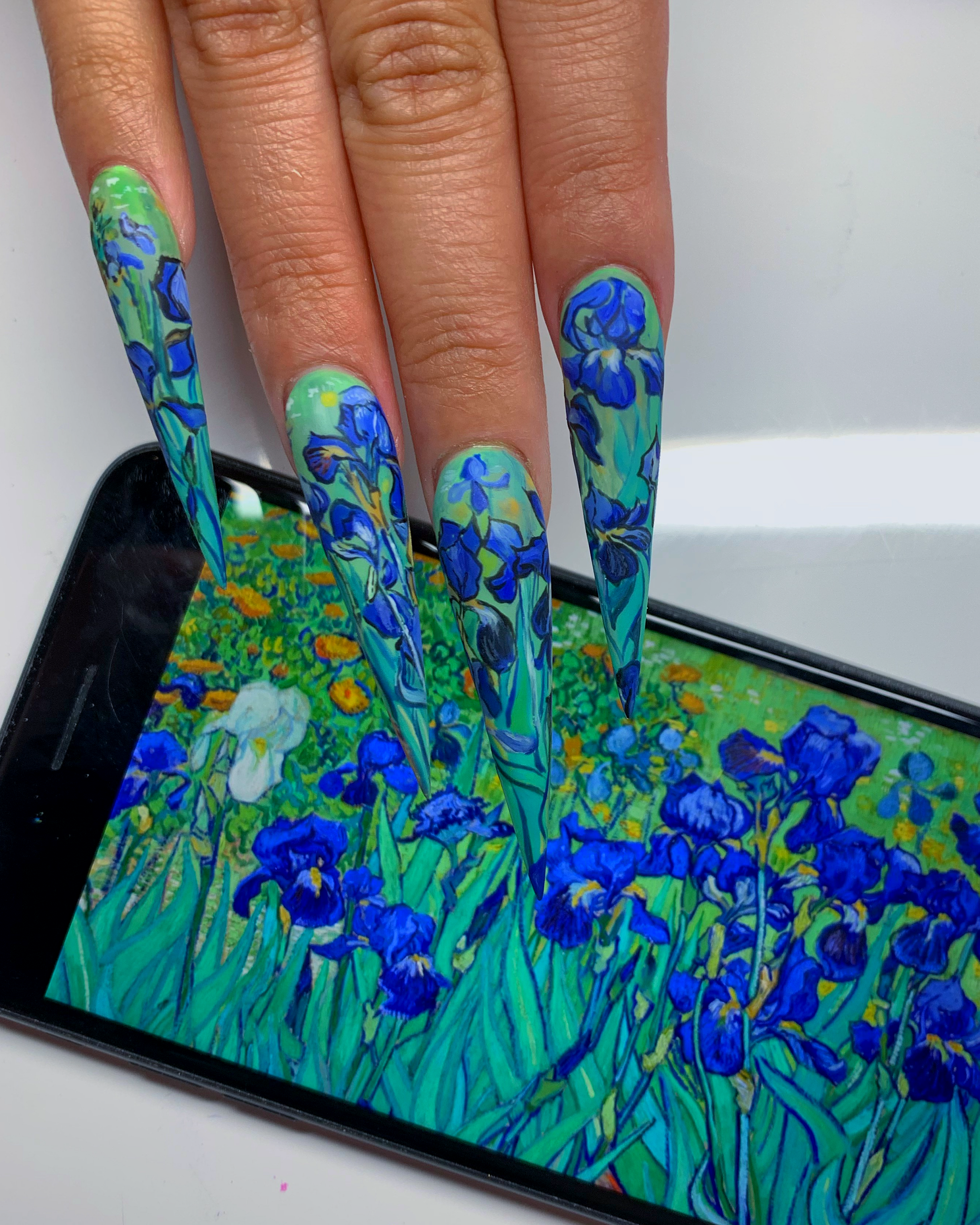 Custom Fine Art Press Ons Pamper Nail Gallery
