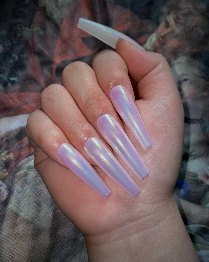 Cherub Wings: Ethereal-Pamper Nail Gallery-solid color