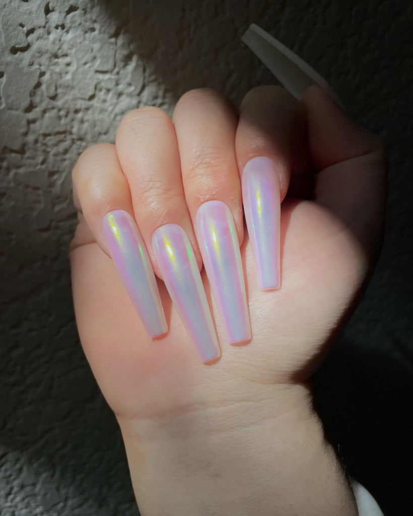 Cherub Wings: Ethereal-Pamper Nail Gallery-solid color