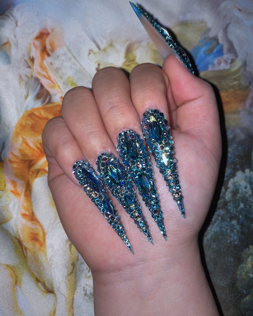 Poseidon-Pamper Nail Gallery-nail jewelry 