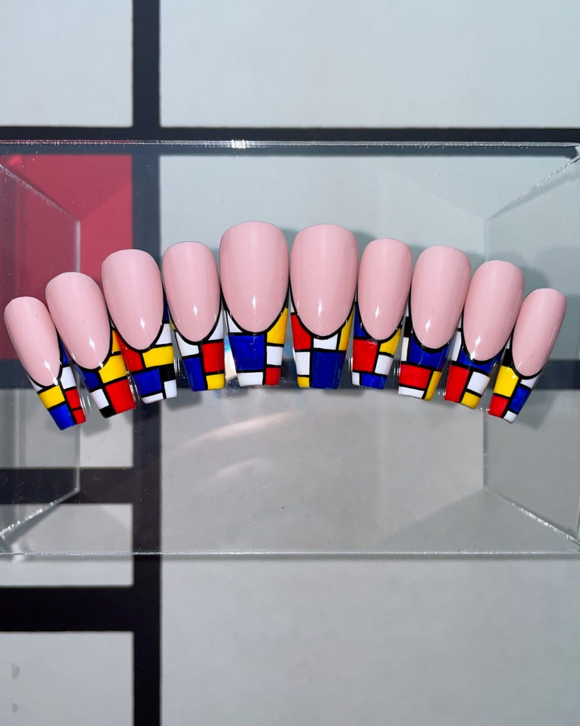 Mondrian-Pamper Nail Gallery-french tip 