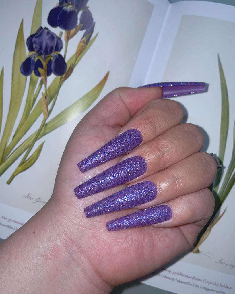 Weeping Wisteria-Pamper Nail Gallery-glitter