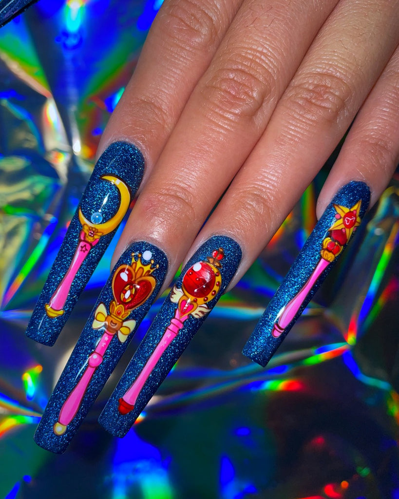 Transformation Wands-Pamper Nail Gallery-aesthetics of anime