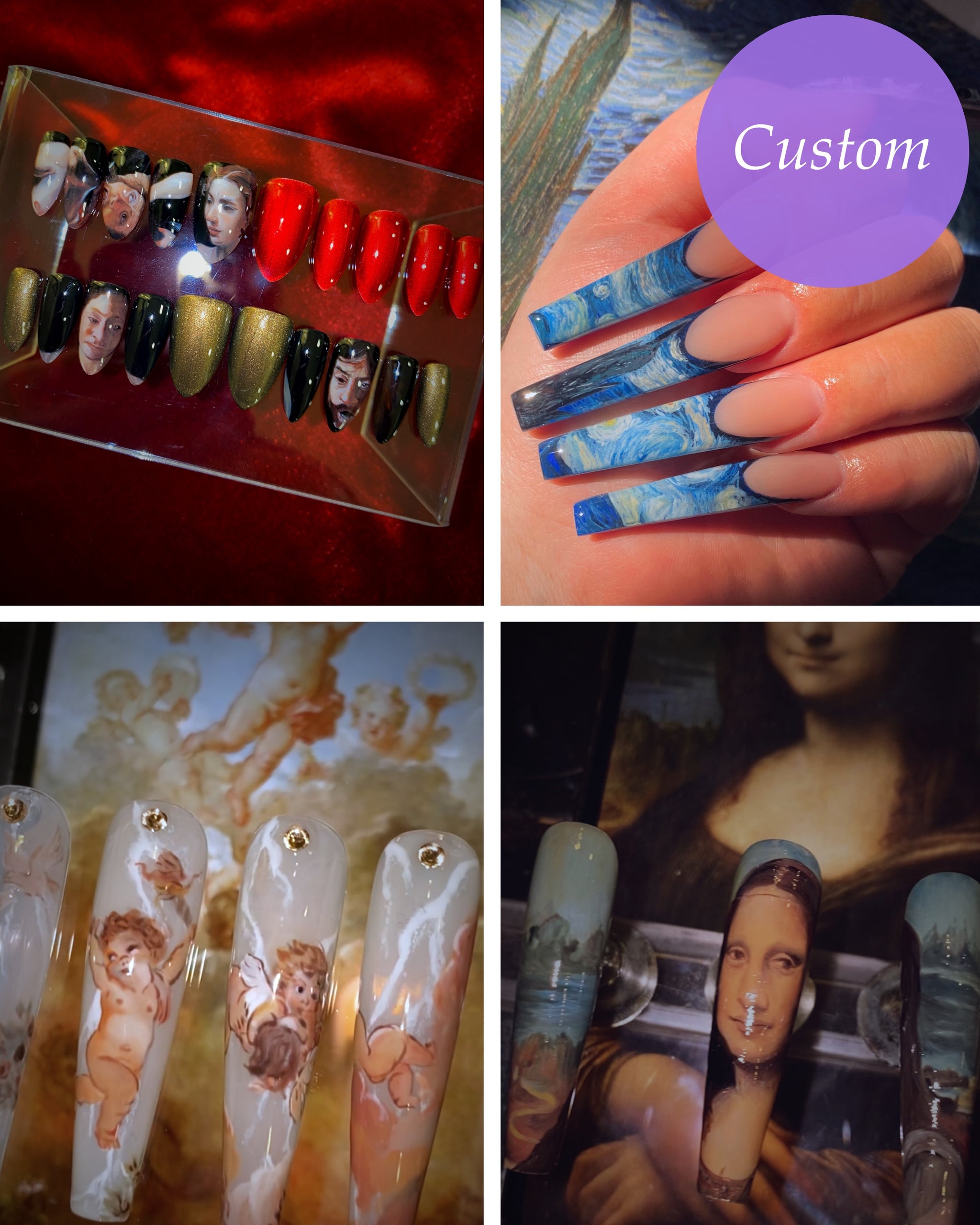 Custom outlet orders/nails/press on nails/nail art