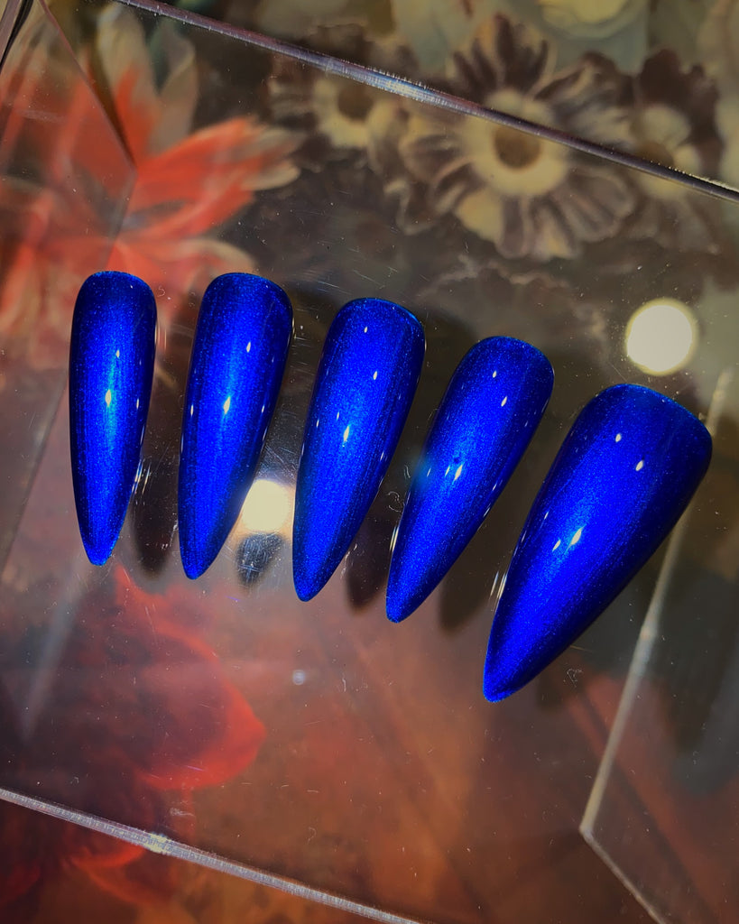 Sapphire-Pamper Nail Gallery-solid color