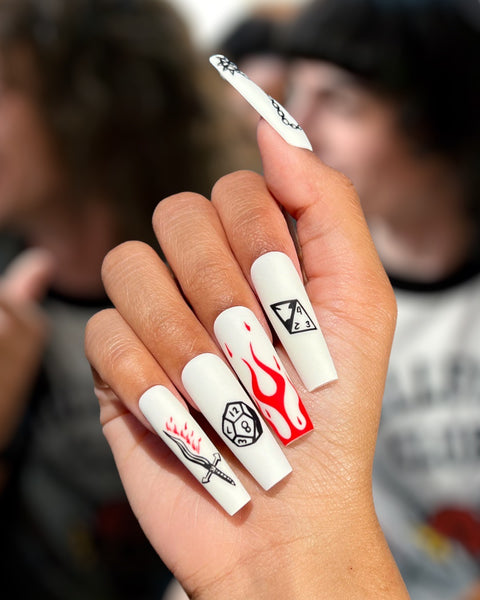cigarette nails Hellfire Club – Pamper Nail Gallery