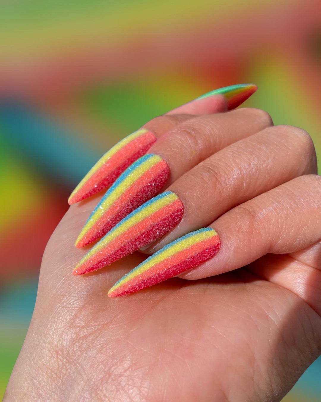 Rainbow Lollipop Nail Art!  Food nail art, Food nails, Nails
