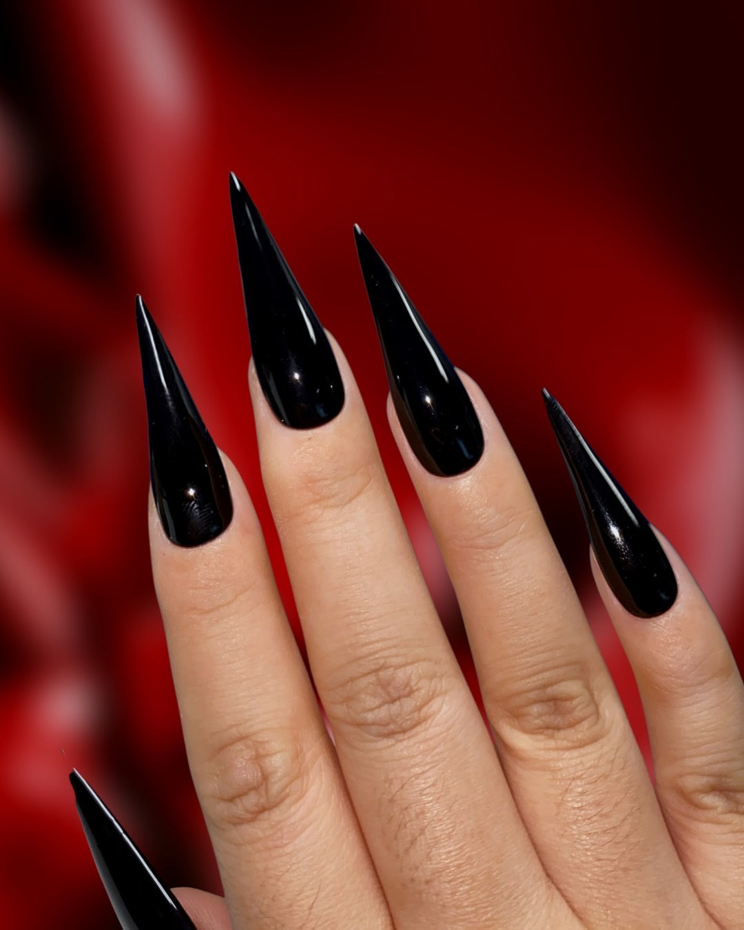Piano Black: Red Bottoms β Pamper Nail Gallery