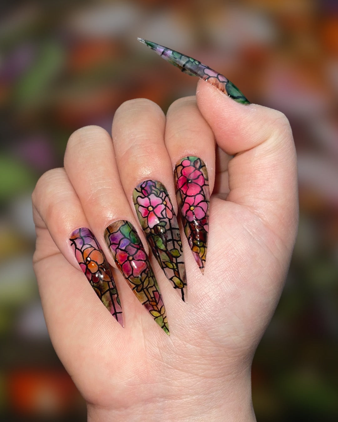 Stained Glass, 23 Negative Space Nail Art Designs That Will Up Your Mani  Game - (Page 5)